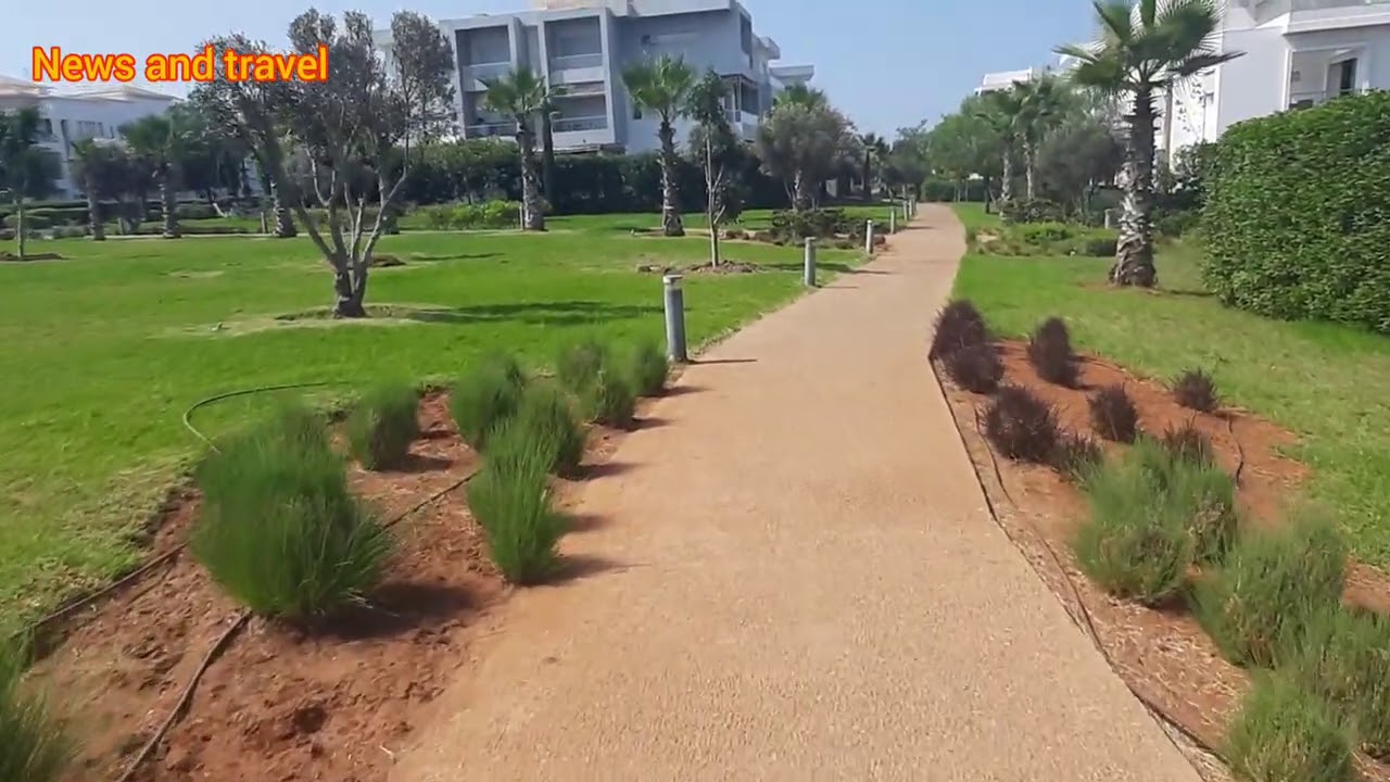 اروع نزهة وسط بريستيجيا بوسكورة walking in Prestigia Bouskoura