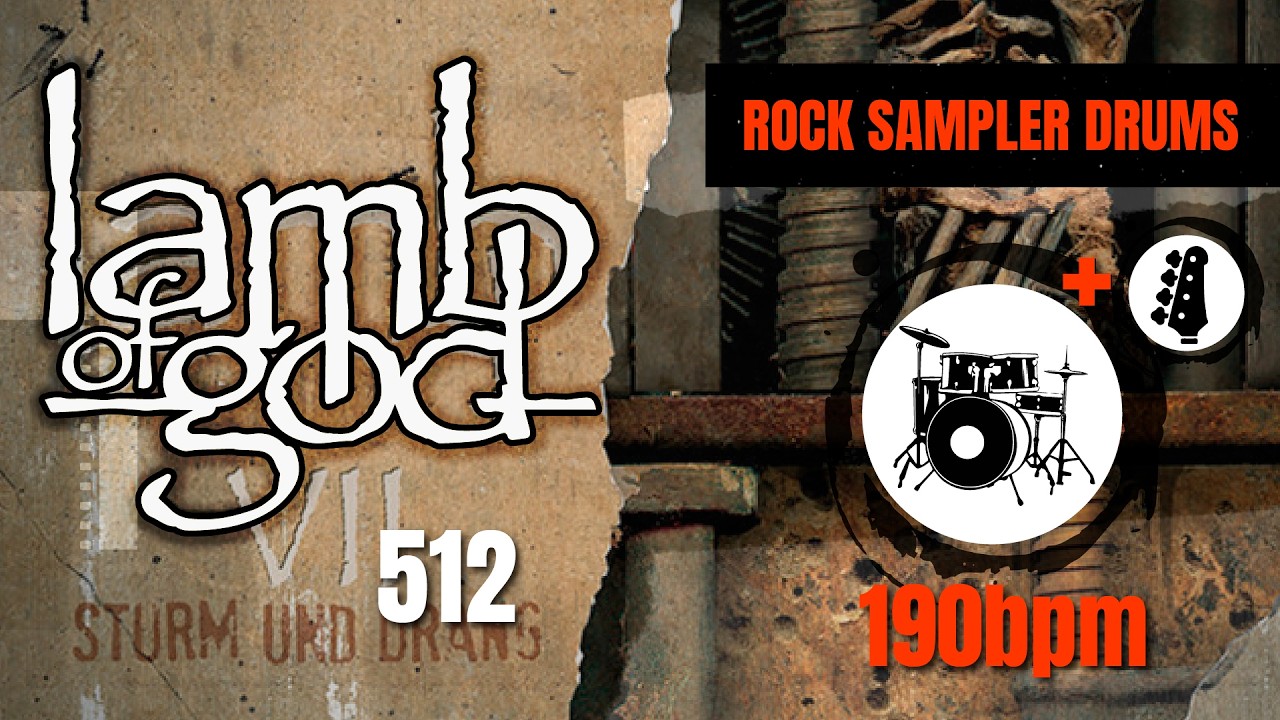 Lamb Of God - 512 (DRUM TRACK) 🥁 + BASS