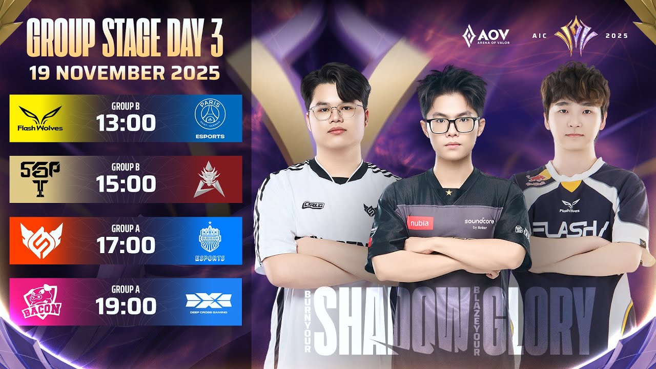 AOV AIC 2025 | Group Stage Day 3