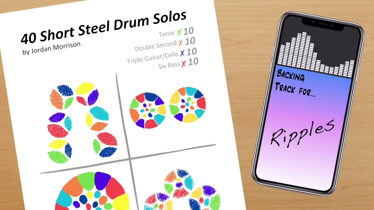 Backing Track for: Ripples - Solo for Double Second Steel Drums