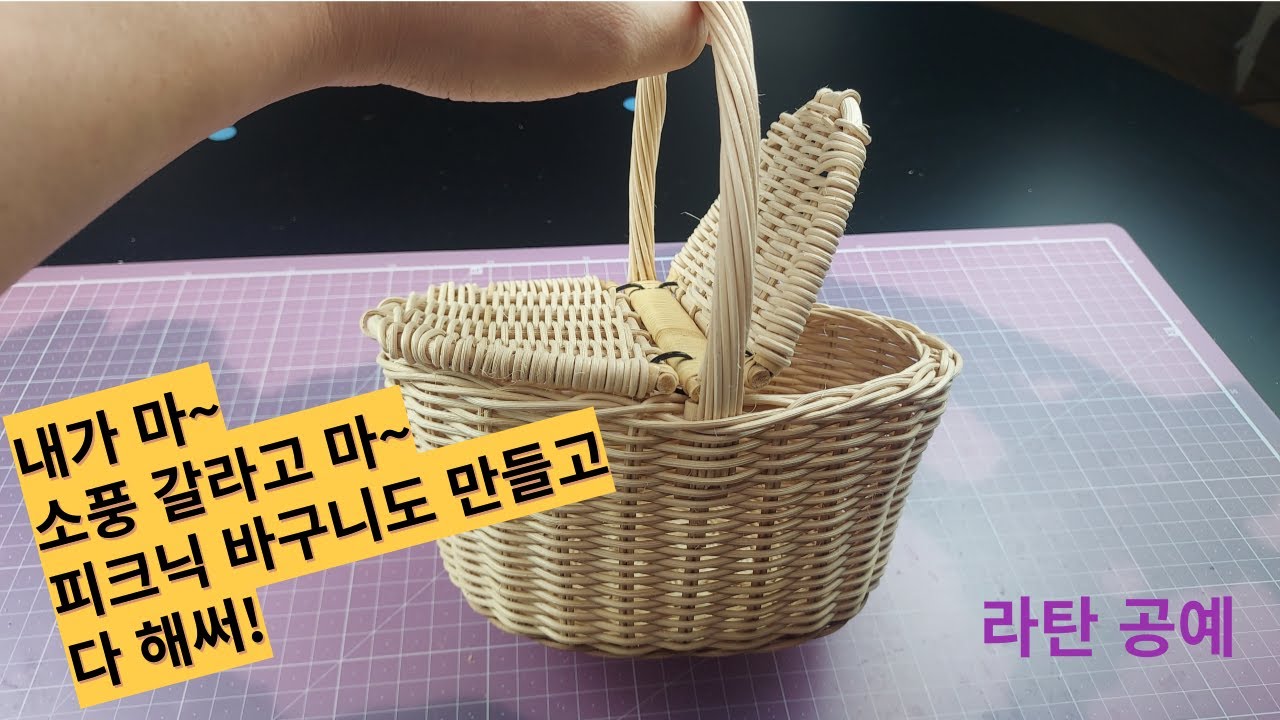 라탄공예 피크닉 바구니