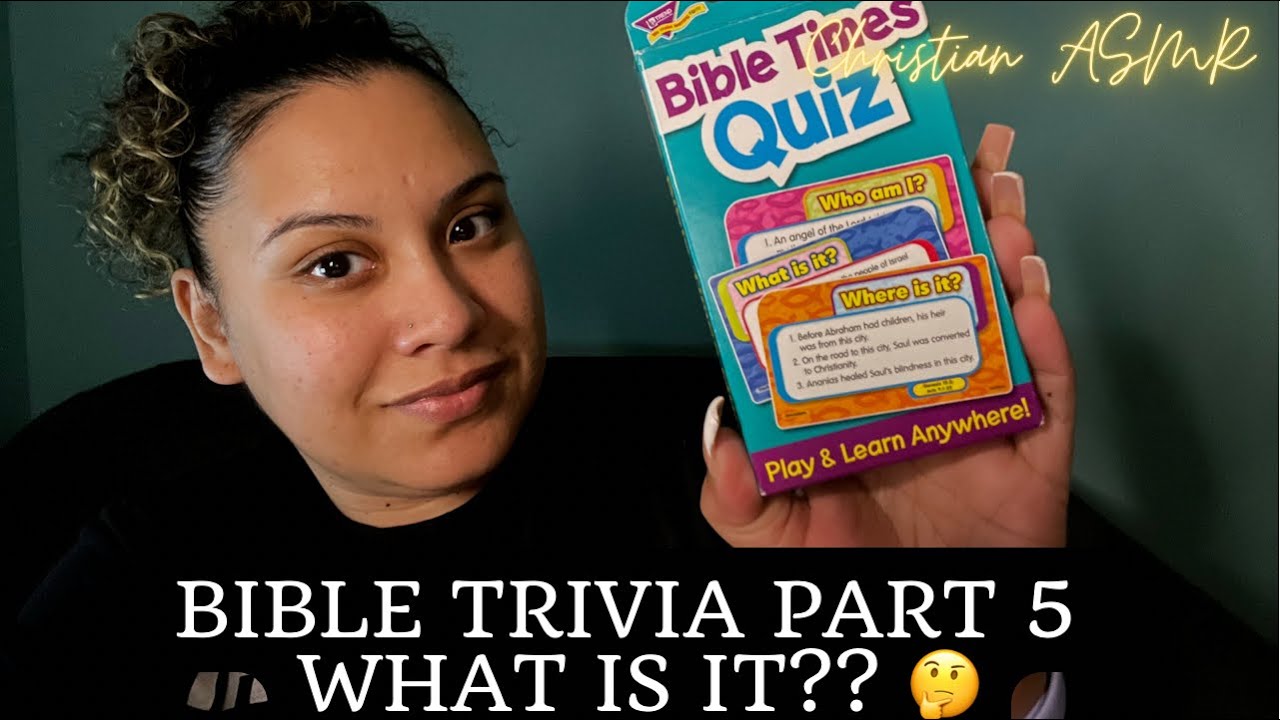 Christian ASMR  ✨Bible Trivia Part 5 ✨ A little Fast & Aggressive and all over the place 😬