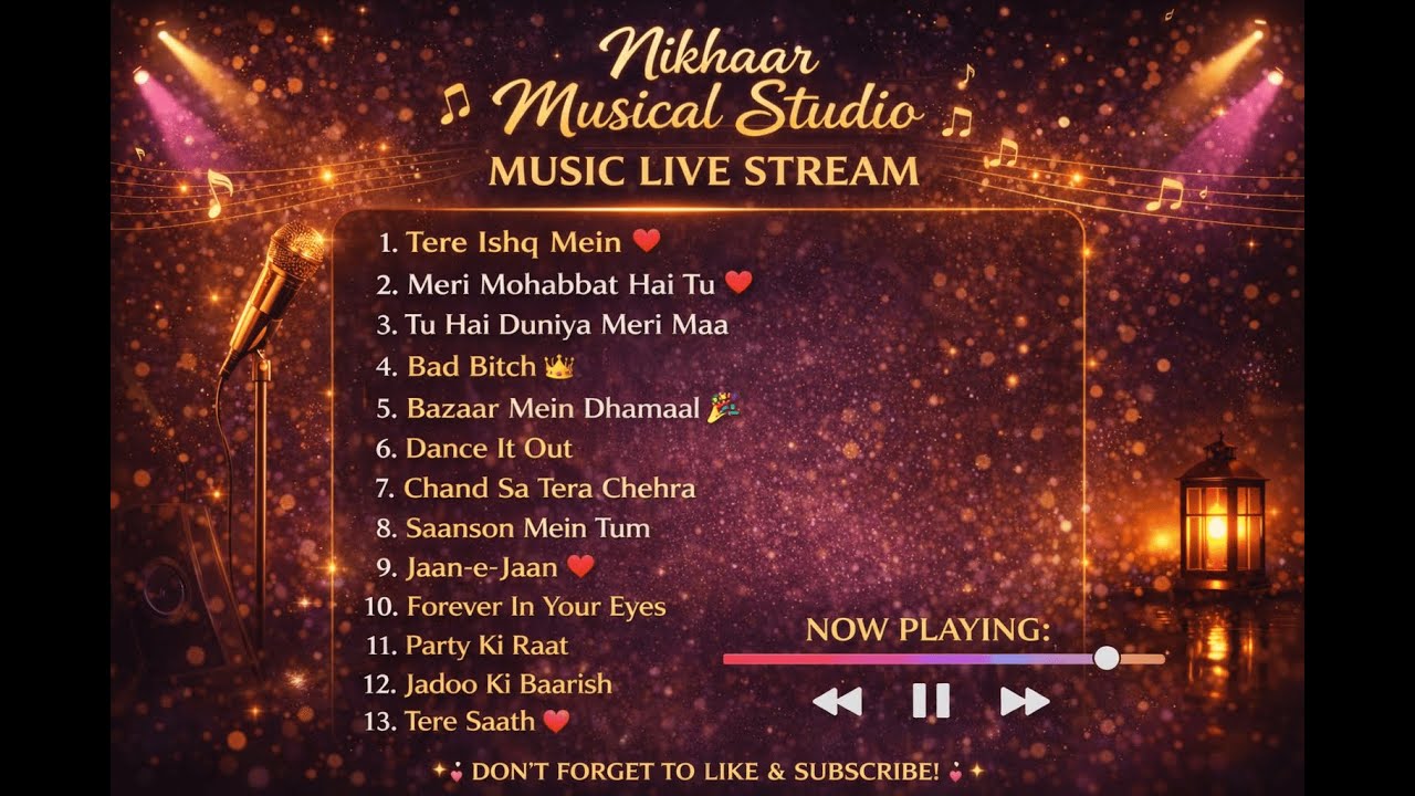 🎧 Nonstop Romantic Hindi Songs Live | Relax • Feel • Love | Nikhaar Musical Studio