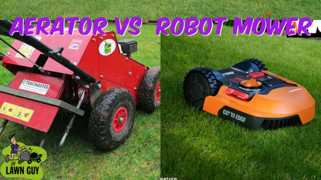 The Robots are taking over! #roboticmower #Aeration #tracmaster #lawncare #camonla25
