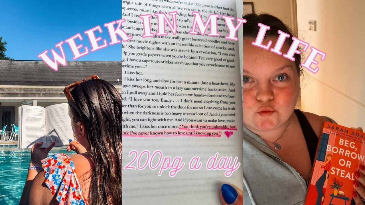 Attempting to Read 200 Pages a Day! | Reading Vlog ⛅️