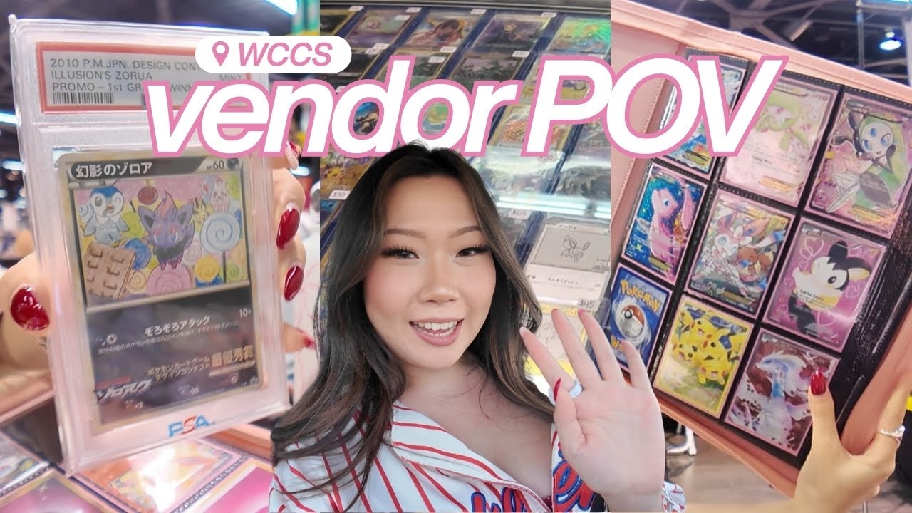 i only sold 1 card at the biggest show in the west coast...😳 (day 1 vendor pov at WCCS)┊imbabypoke ♡