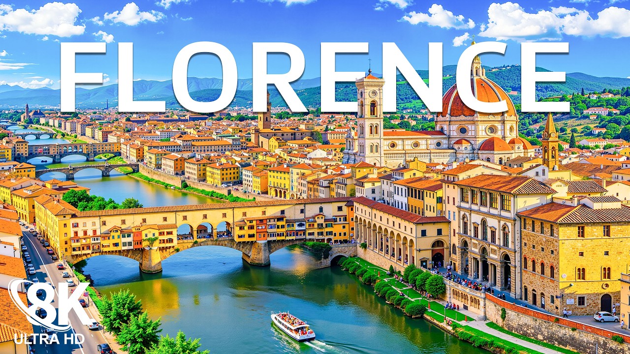 Florence 8K | Renaissance Beauty &ndash; Ponte Vecchio, Duomo & Arno River Views