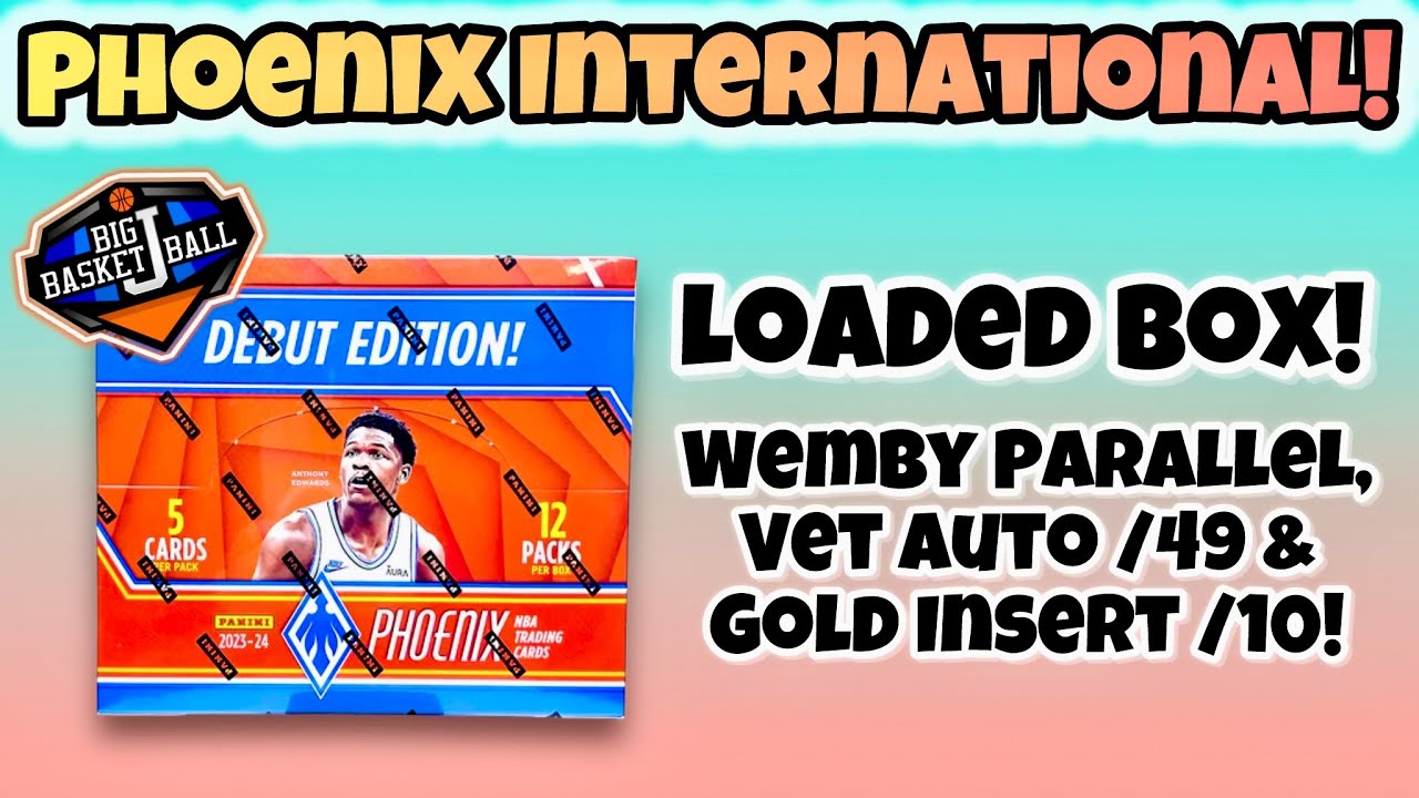 *FIRST LOOK!* 2023-24 Panini Phoenix International Hobby Box Break! 🔥 GOLD Insert /10 + Wemby!