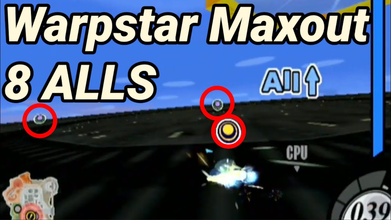 Kirby Air Ride — максимальная статистика на Warpstar (нормальный темп) за 6:28.43