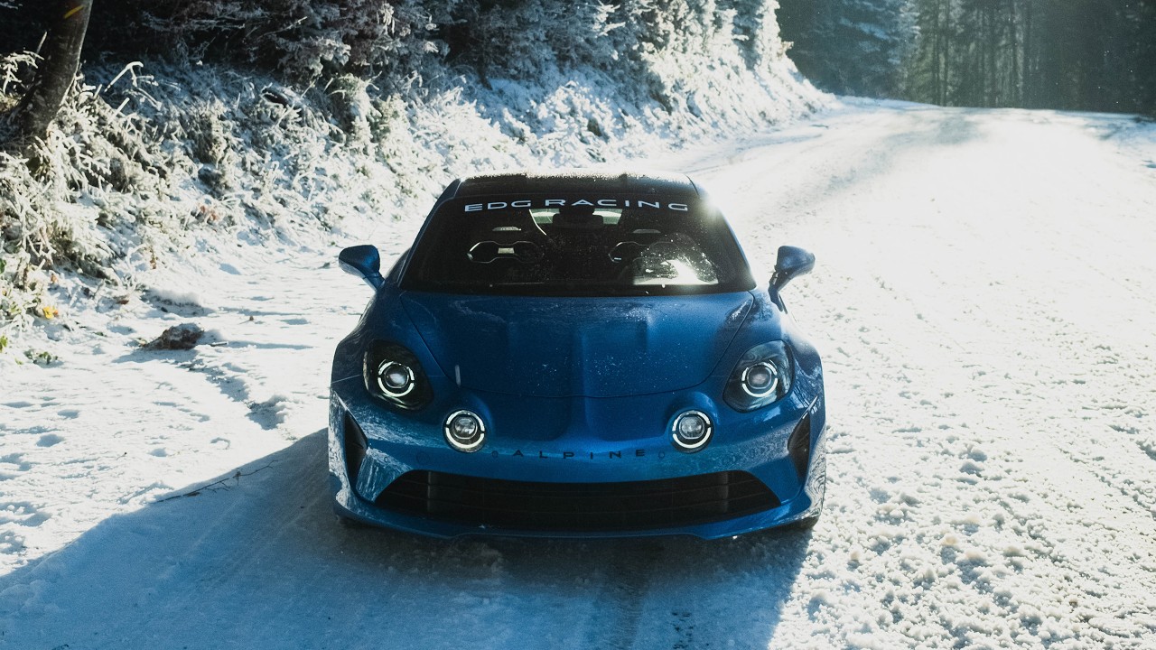 Run hivernal en Alpine A110S ❄️