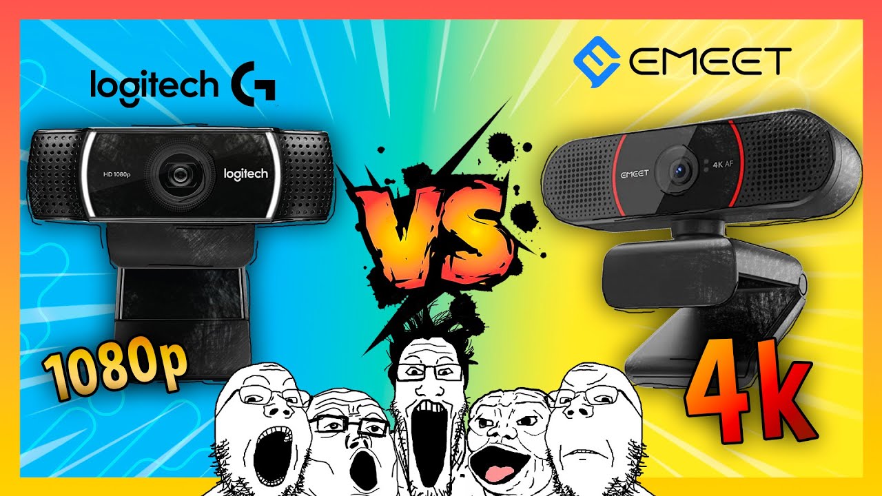Comparemos la webcam  EMEET C960 4k VS Logitech c922 pro stream 🤔💰