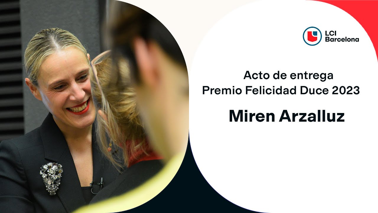 🏆 Acto de entrega del Premio Felicidad Duce 2023 a Miren Arzalluz | LCI Barcelona