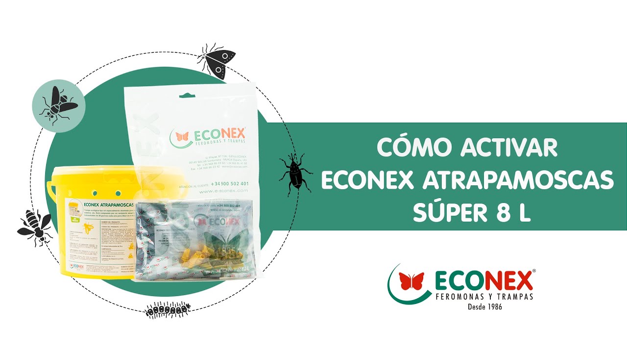 CÓMO ACTIVAR ECONEX ATRAPAMOSCAS SÚPER 8L