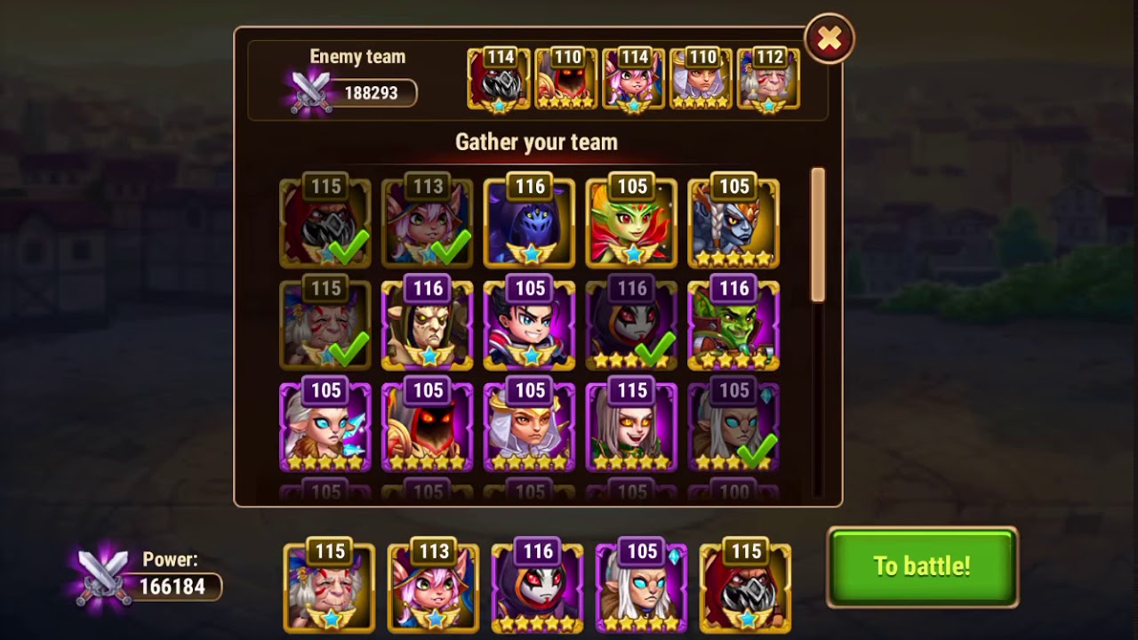 Hero wars best combos for Mage and physical damage