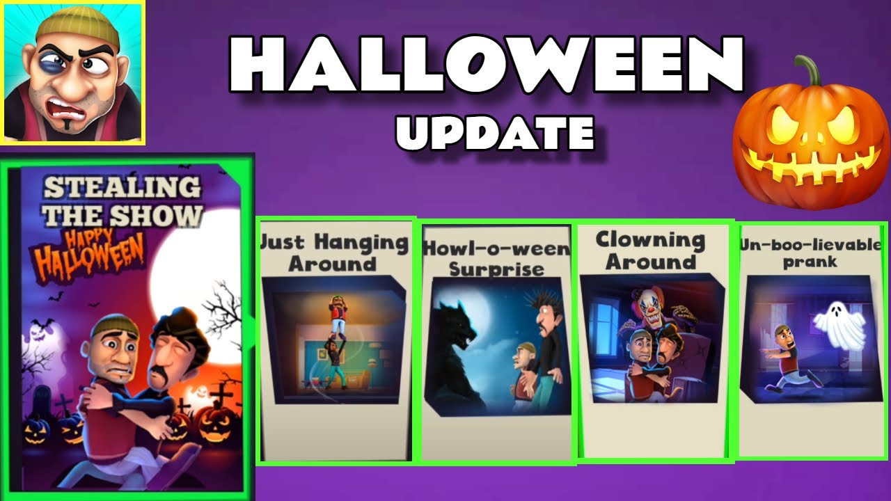 Scary Robber Home Clash Halloween Update- Stealing The Show All Levels