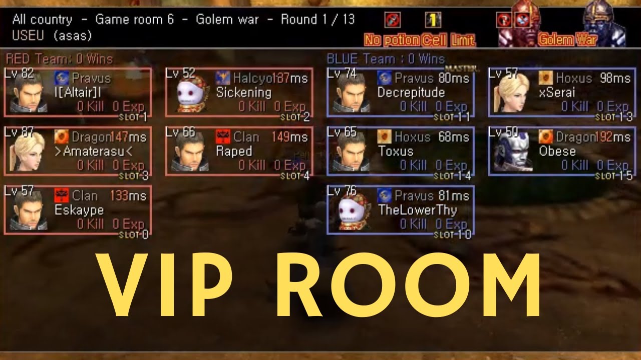 Rakion Steam - Vip Room 5v5 - #TvT #EU #US (2-5-2020)