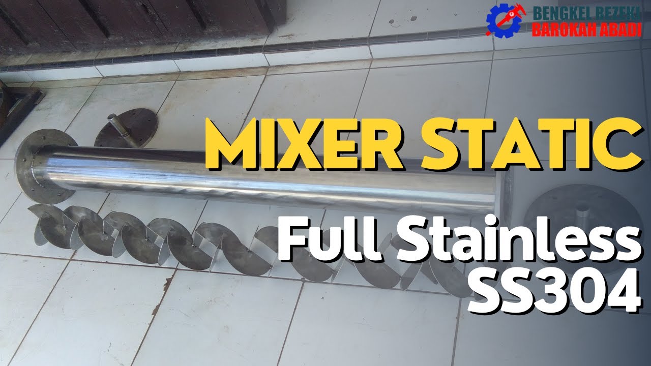Mesin Static Mixer 5 INCHI Full Stainless Steel 304