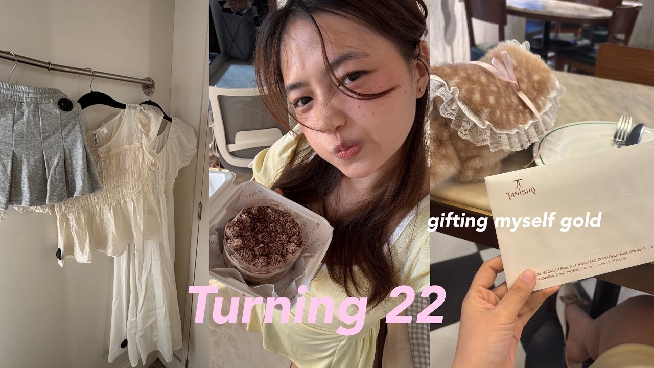 Living alone in Delhi 🩰|| turning 22, gifting myself gold , lots of shopping 🛍️ 