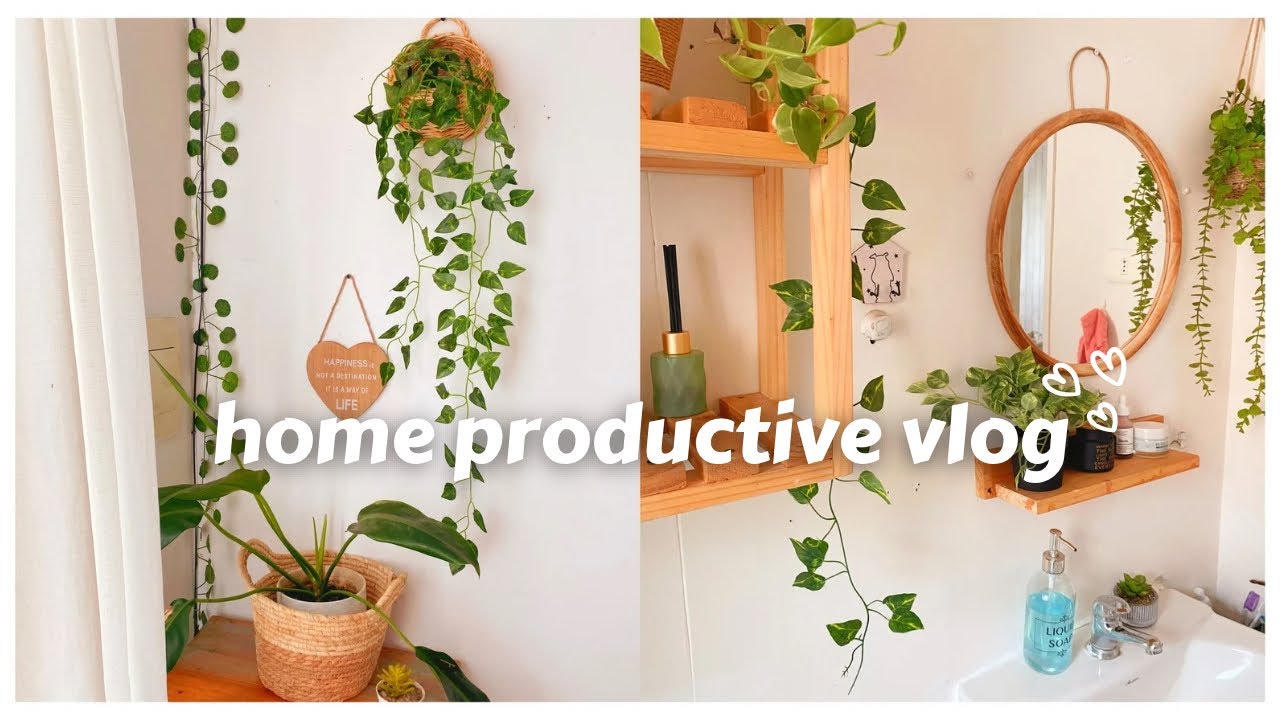 productive vlog🌱limpiando y decorando mi casita🧼🧺🪴organizar despensa🥬compras del super
