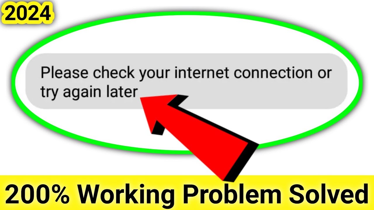 please check your network connection | how to fix please check your internet connection problem