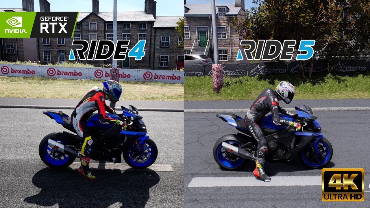 RIDE 5 vs RIDE 4 4K 60 FPS Comparison