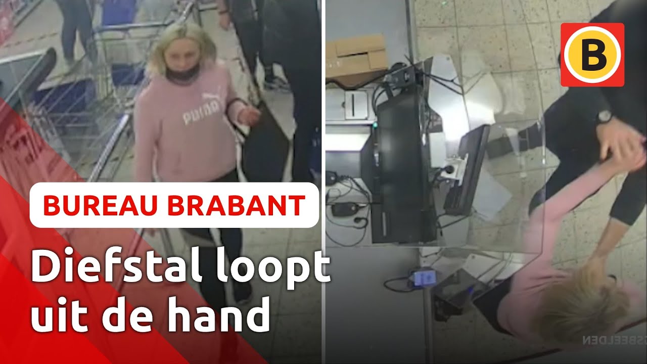 Betrapte dief vecht terug en deelt klappen uit | Bureau Brabant