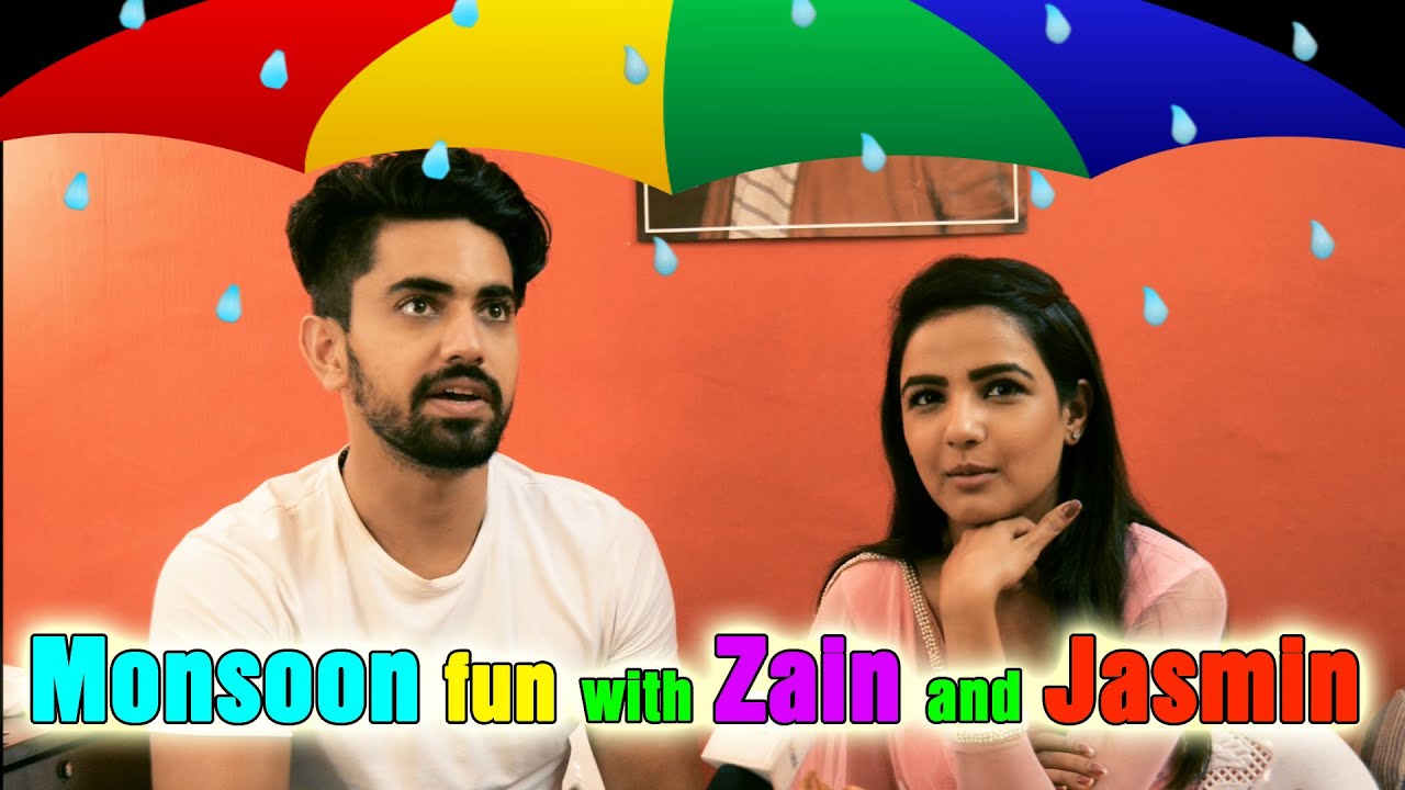 Monsoon fun with Zain and Jasmin