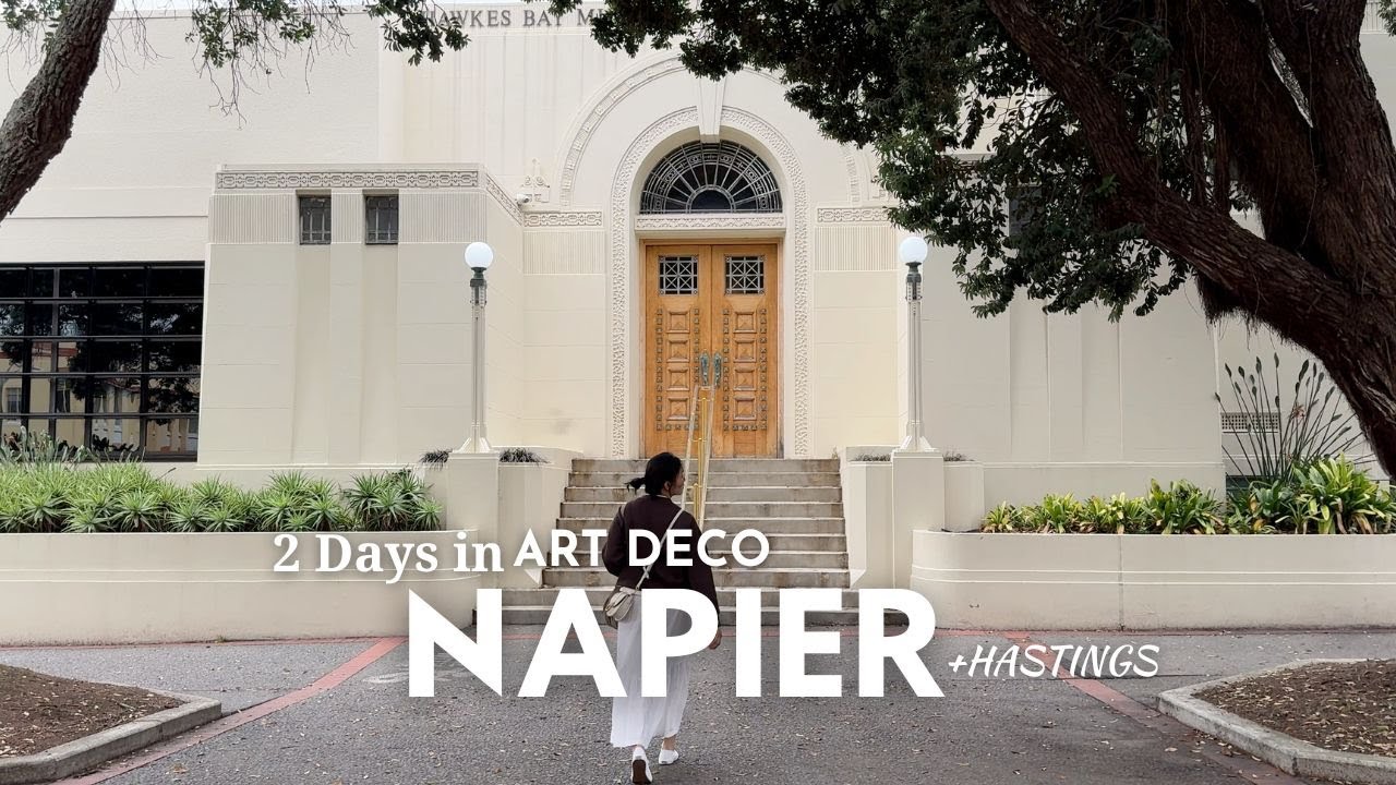 Travel Vlog to New Zealand's Art Deco Town- Napier +Hidden Gems in Hastings