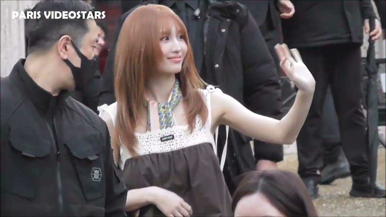 Momo TWICE @ Paris Fashion Week 10 march 2026 after the show Miu Miu