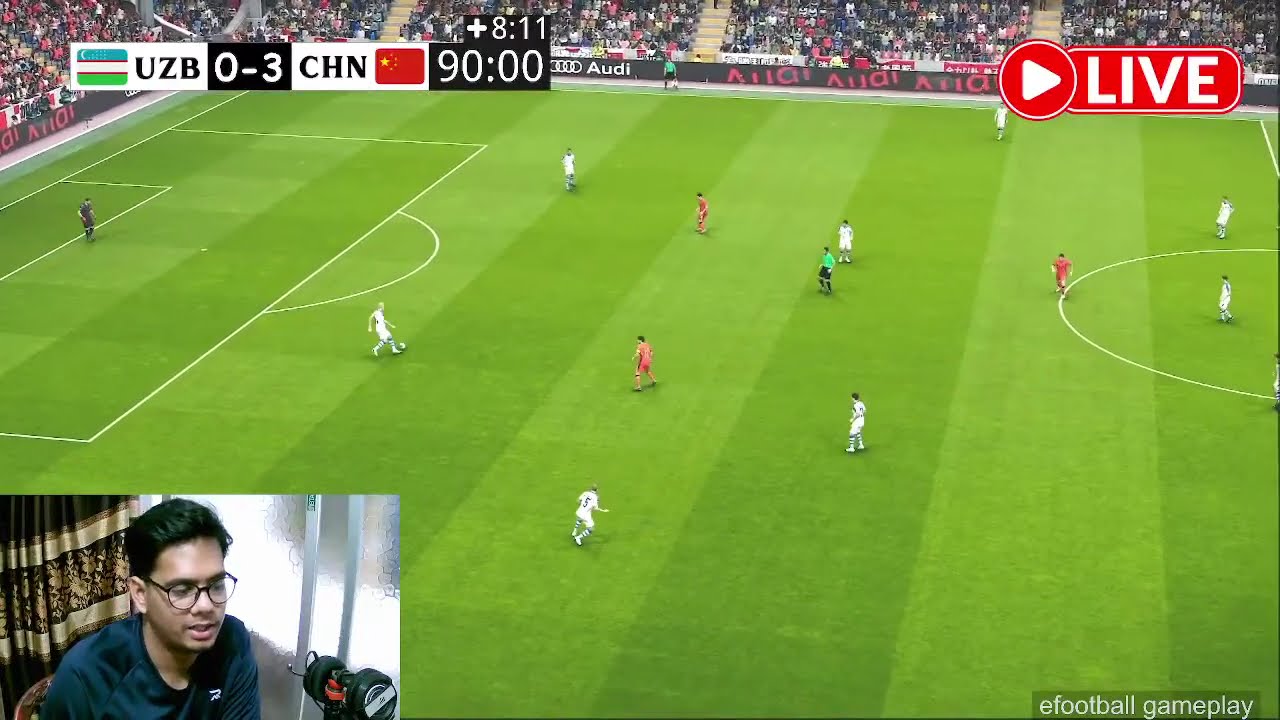 🔴LIVE : Uzbekistan vs China PR Women | AFC Women's | PES Simulation Gameplay | Full Match