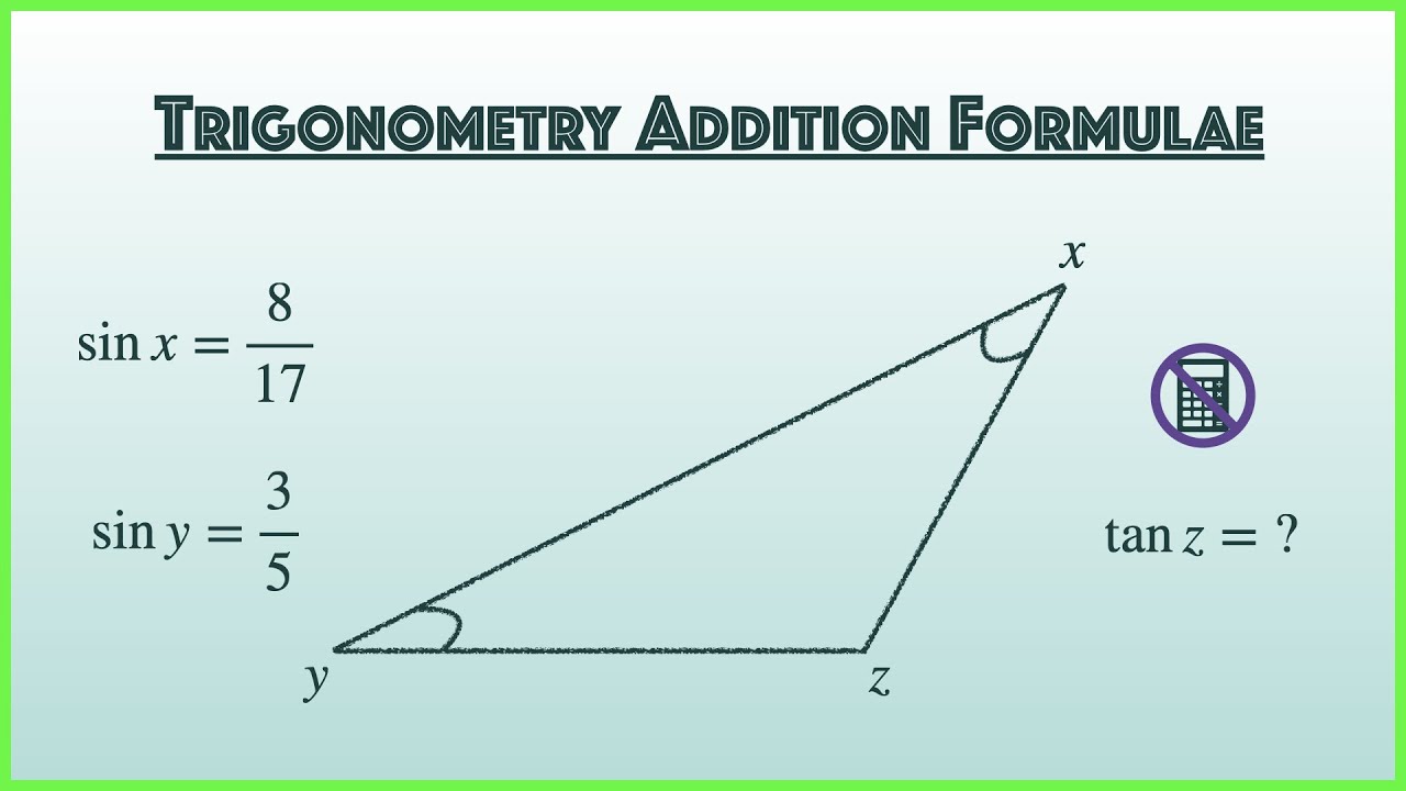 Trigonometry - Addition Formulae Trigonometric Ratios Of General Angles | O-Level Additional Math