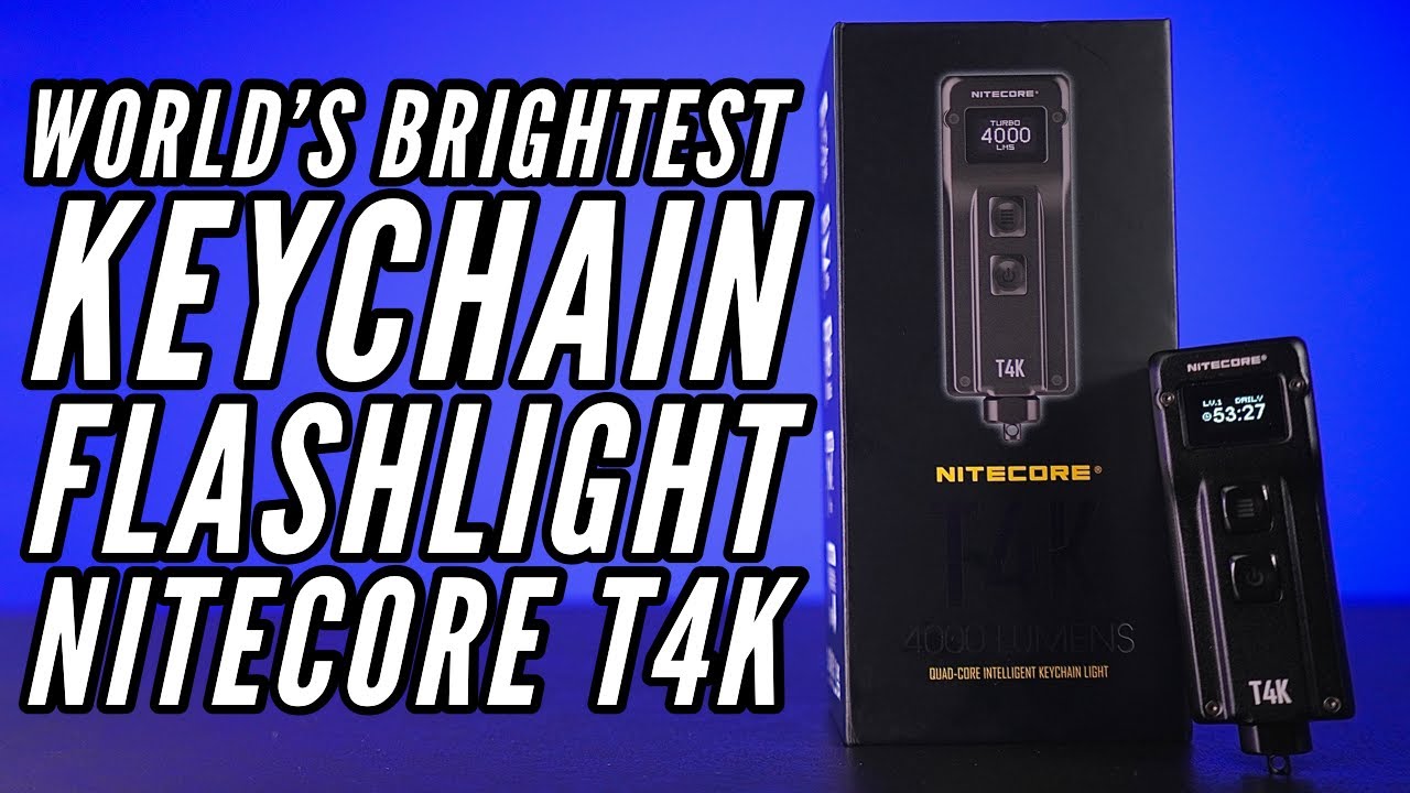 Nitecore T4K 4000 Lumen Quad Core Intelligent Keychain Light TodayIFeelLike