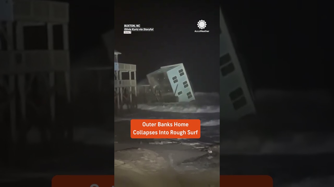 House Tumbles into Ocean at Outer Banks