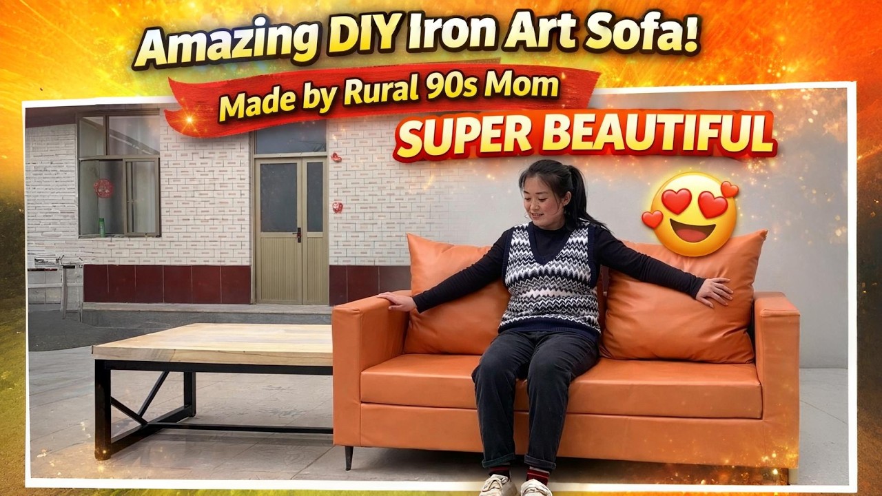 Amazing DIY Iron Art Sofa Made by Rural 90s Mom Super Beautiful