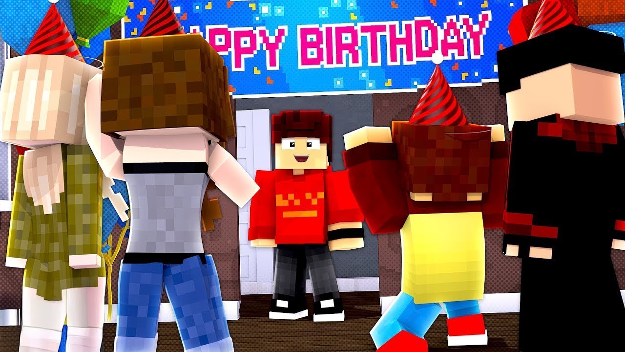 Minecraft: MENINO ARANHA - RECEBI UMA FESTA SURPRESA 