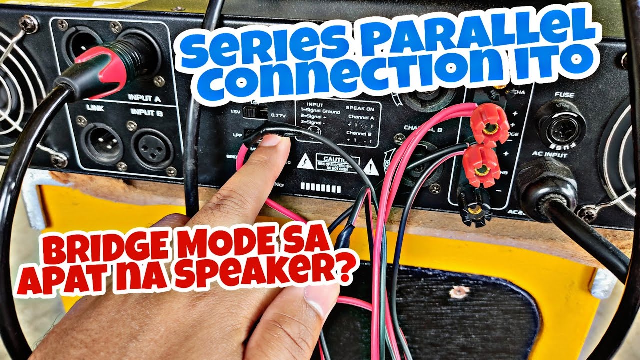 HOW TO SERIES PARALLEL ON SPEAKERS?