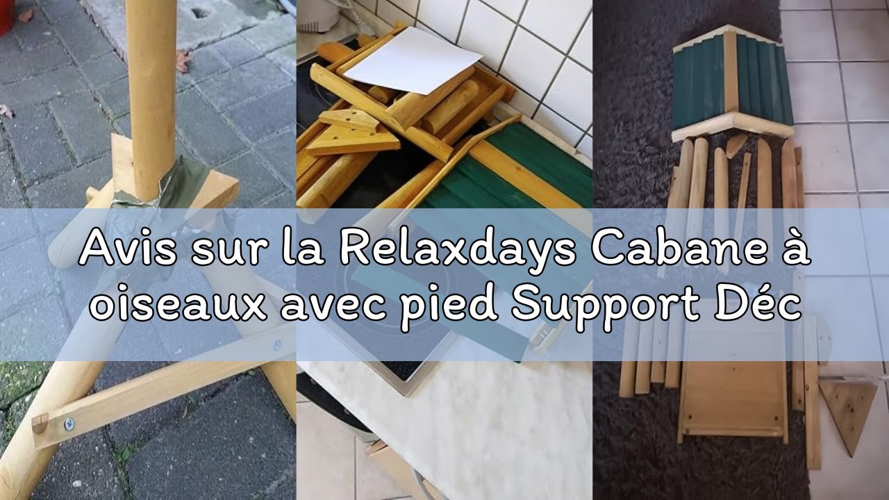 Avis sur la Relaxdays Cabane à oiseaux avec pied Support Décoration de jardin Mangeoire en bois Déco