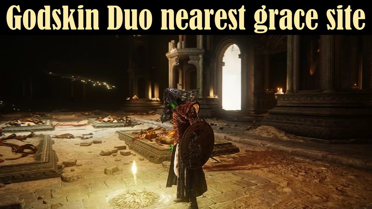 How to get to Godskin Duo in Crumbling Farum Azula - Elden Ring