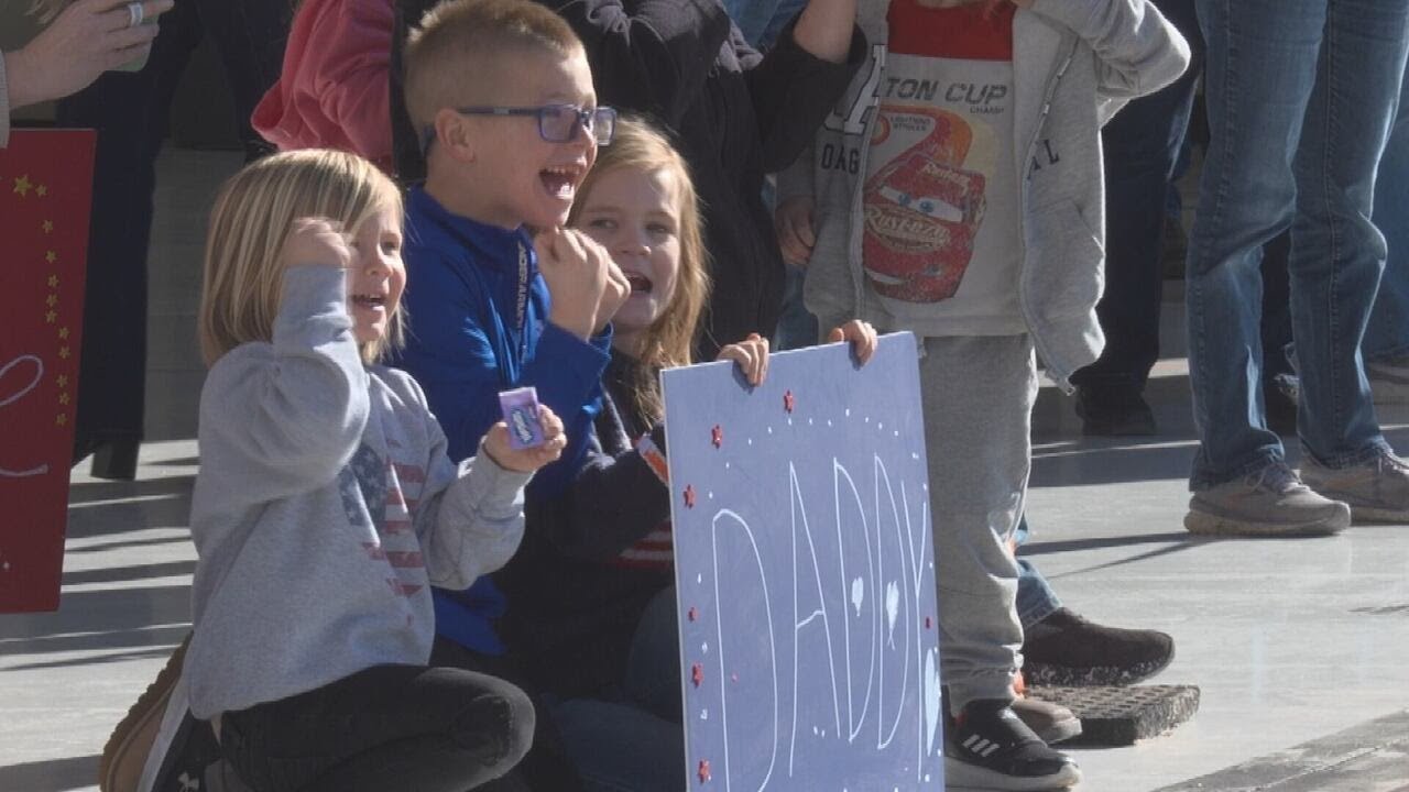 “I’m beyond proud” - Iowa Army National Guard soldiers return home to waiting arms