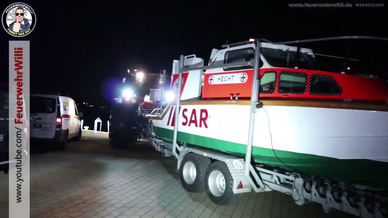 Roter JohnDeere mit 220 PS - Seenotretter in Zinnowitz - Vollprofis im Einsatz