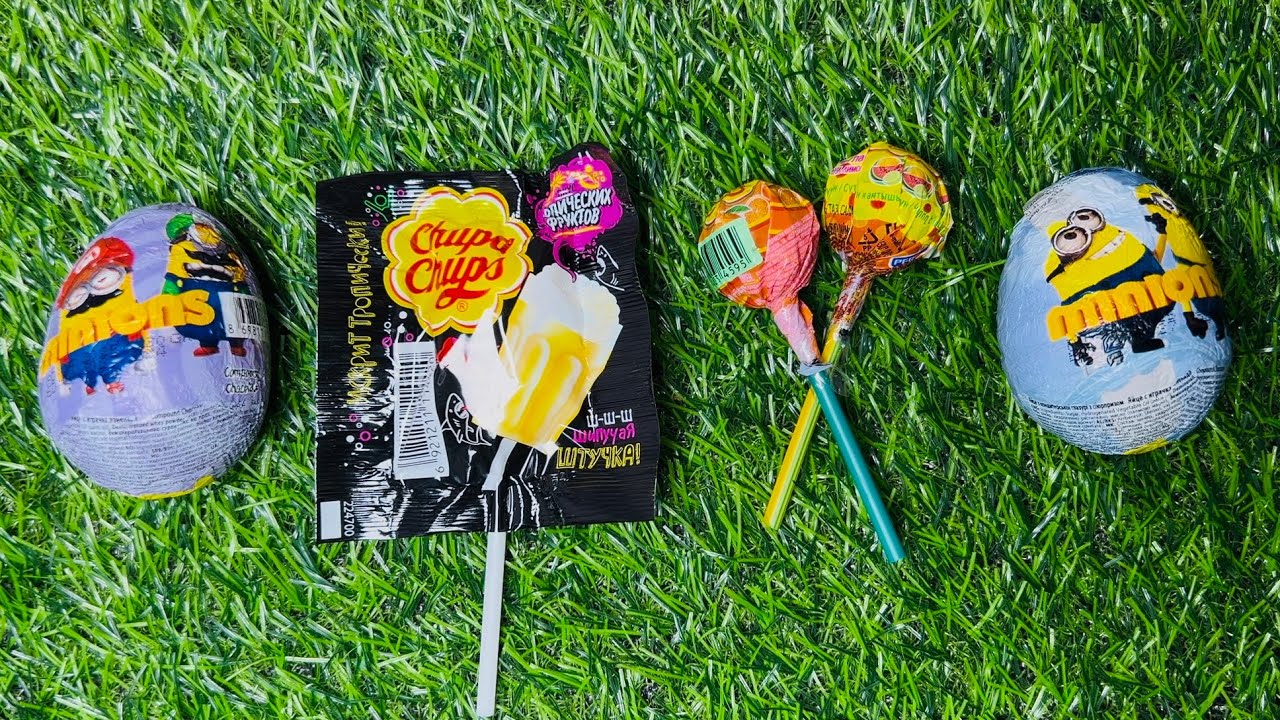 Satisfying ASMR Rainbow Candy Lollipops and Double ChupaChups Unboxing video #asmr #chocolate #candy