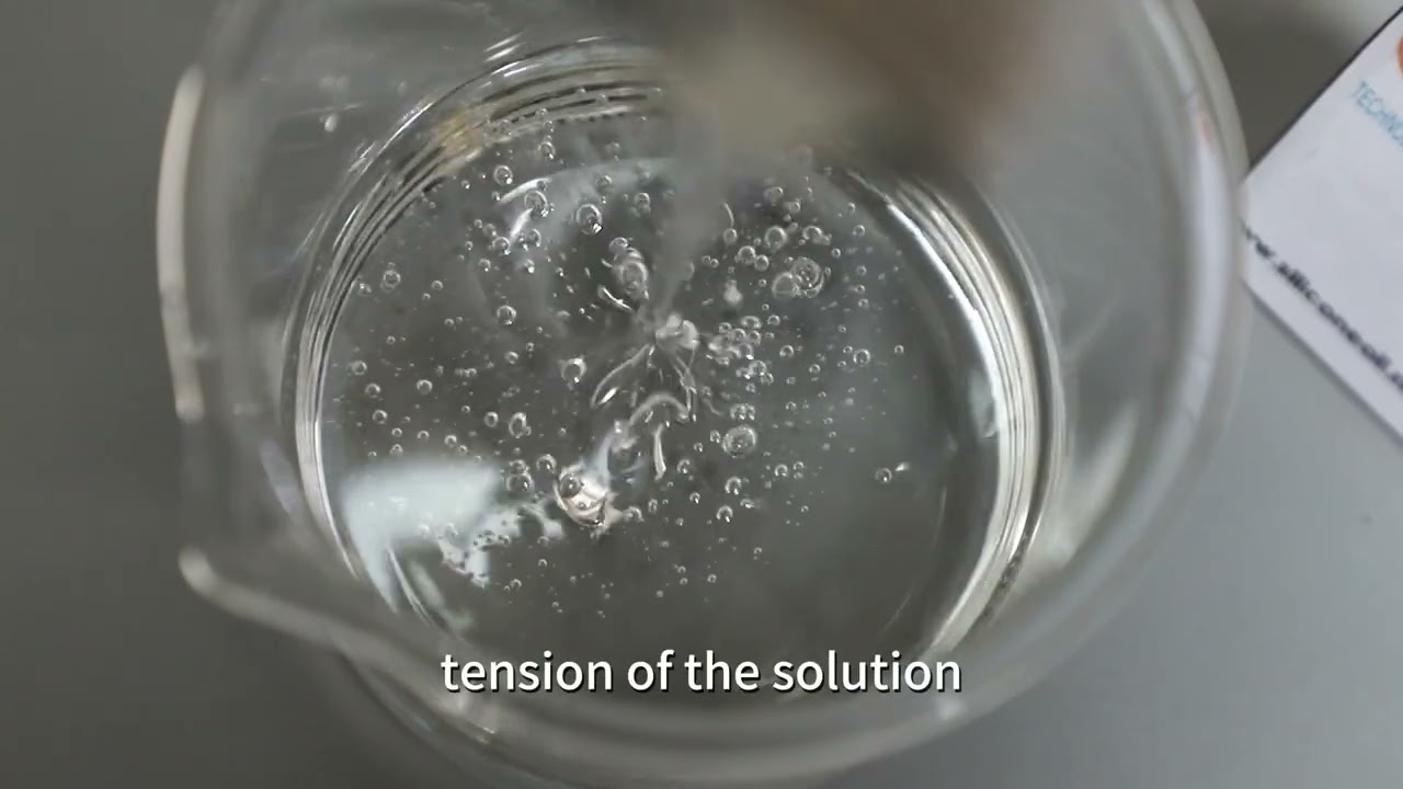 Polyether modified silicone oil agricultural pesticide additives