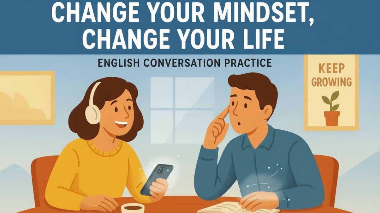 Change Your Mindset, Change Your Life | Real English Conversation for A1-B1 Level | English Learning