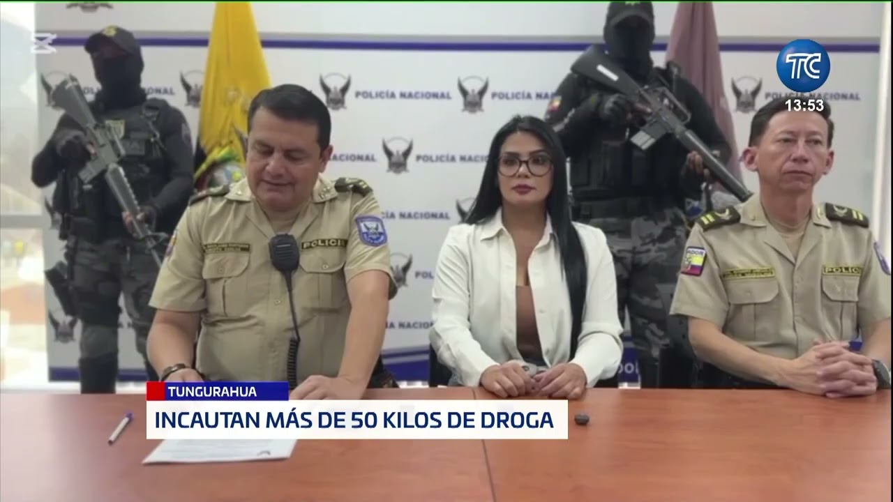 Sustancias ilícitas incautadas en Tungurahua