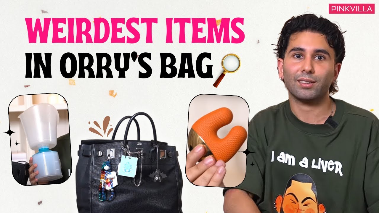 WEIRDEST Things In Orry's Mystery Bag | What's in my Bag Ft. @orryawa  | Pinkvilla | ORRY