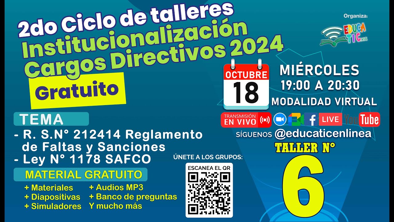 Taller 6 - Temas - R. S. N° 212414 Reglamento  de Faltas y Sanciones Y Ley N° 1178 SAFCO