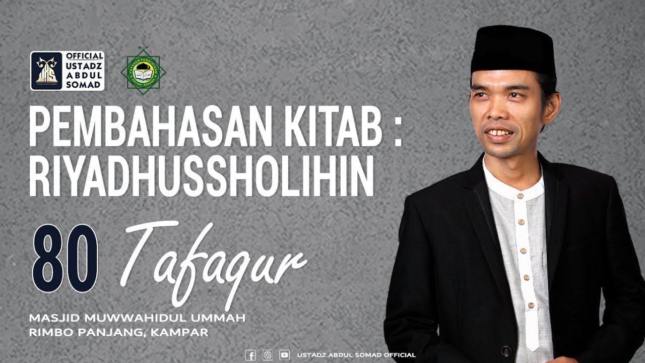 LIVE | NGAJI KITAB RIYADHUSSHOLIHIN 80 