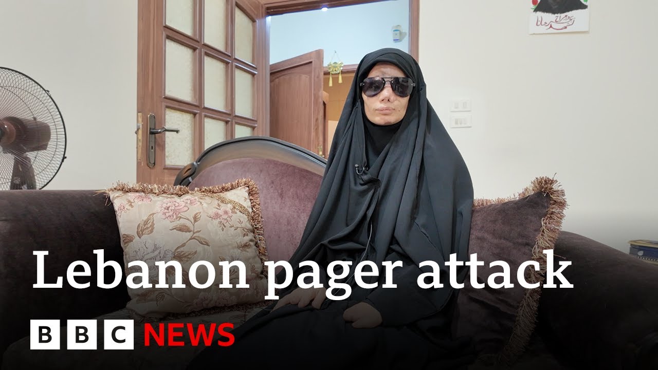 Victims of Lebanon pager attack remember events one year on | BBC News