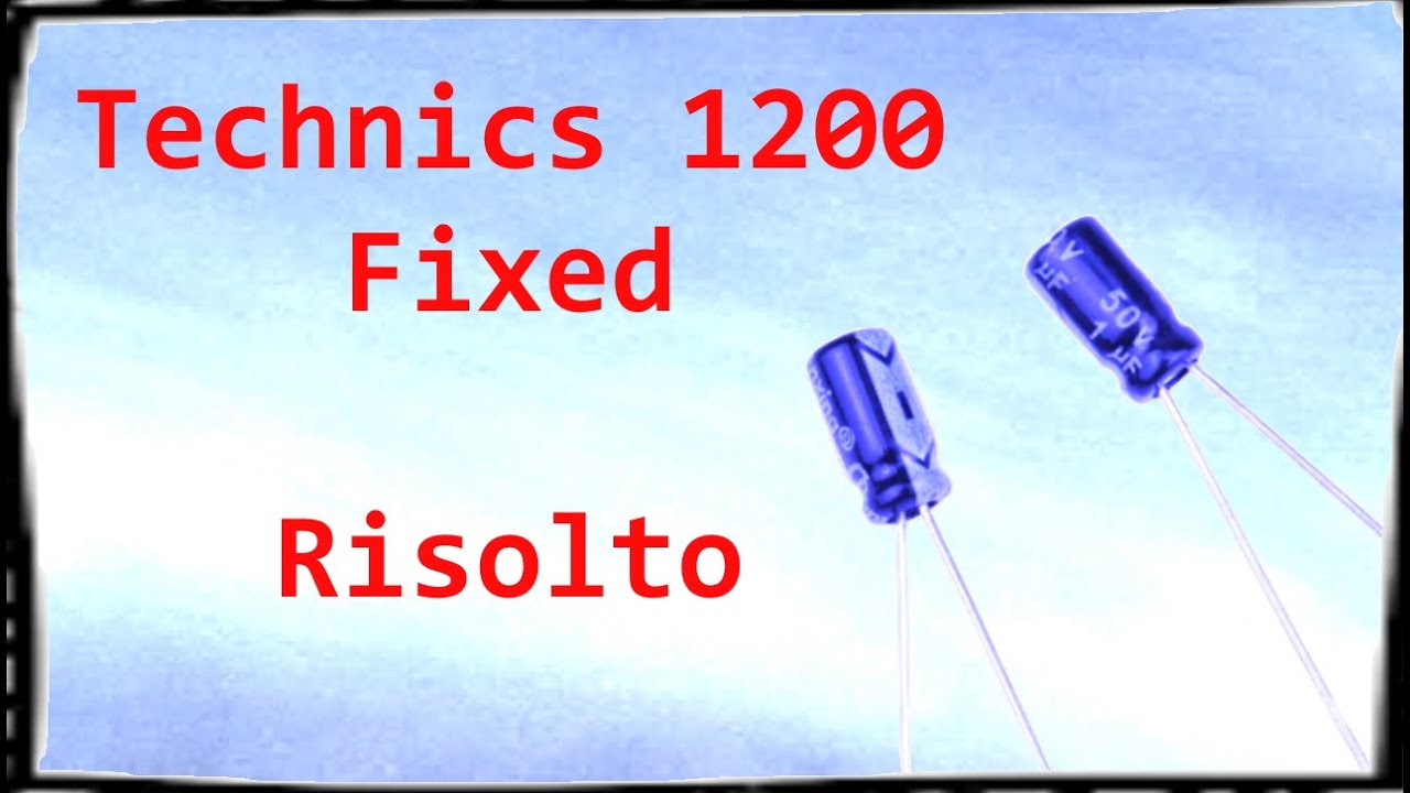 Riparazione Technics 1200 mk2 rotazione fuori controllo - risolto scheda madre - runaway