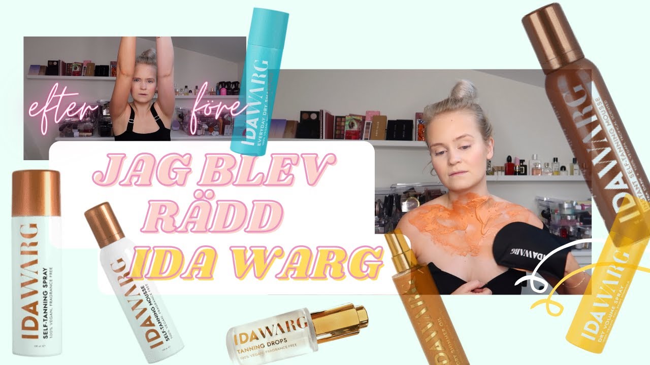 IDA WARG INSTANT DARK TAN...FÖRE&EFTER
